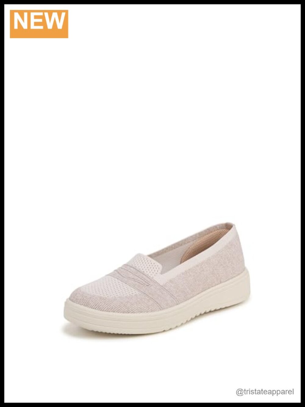 Knit Loafers with Wedge Heel & Arch Support – Comfort Slip-On